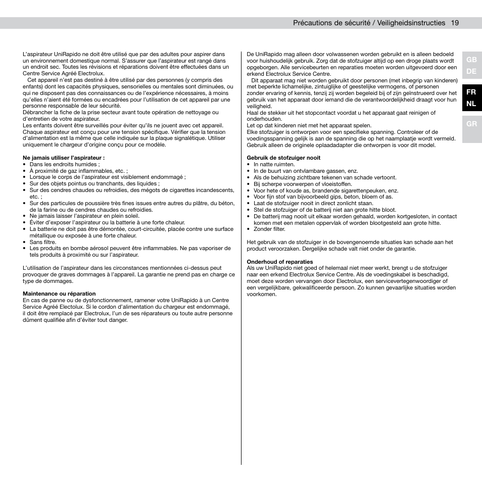 AEG AG805 User Manual | Page 21 / 34
