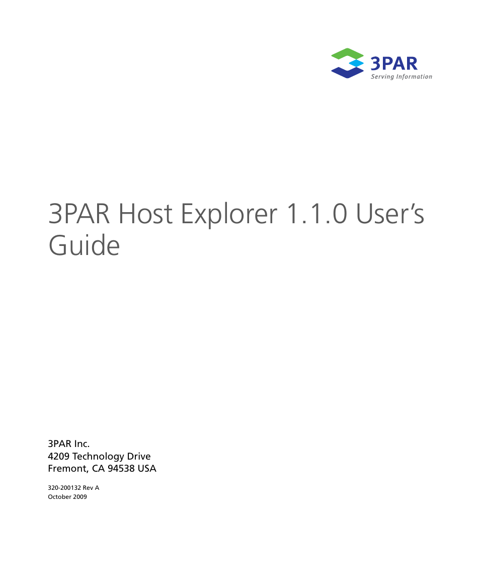 HP 3PAR Host Explorer Software User Manual | 28 pages