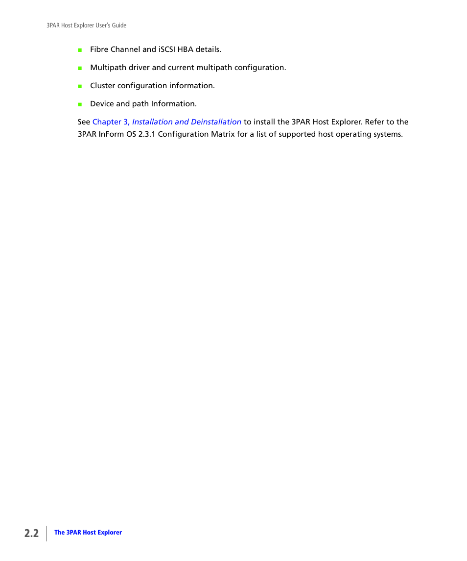 HP 3PAR Host Explorer Software User Manual | Page 10 / 28