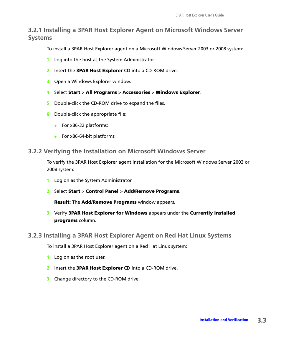 HP 3PAR Host Explorer Software User Manual | Page 13 / 28