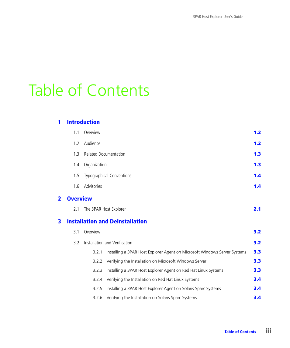 HP 3PAR Host Explorer Software User Manual | Page 3 / 28