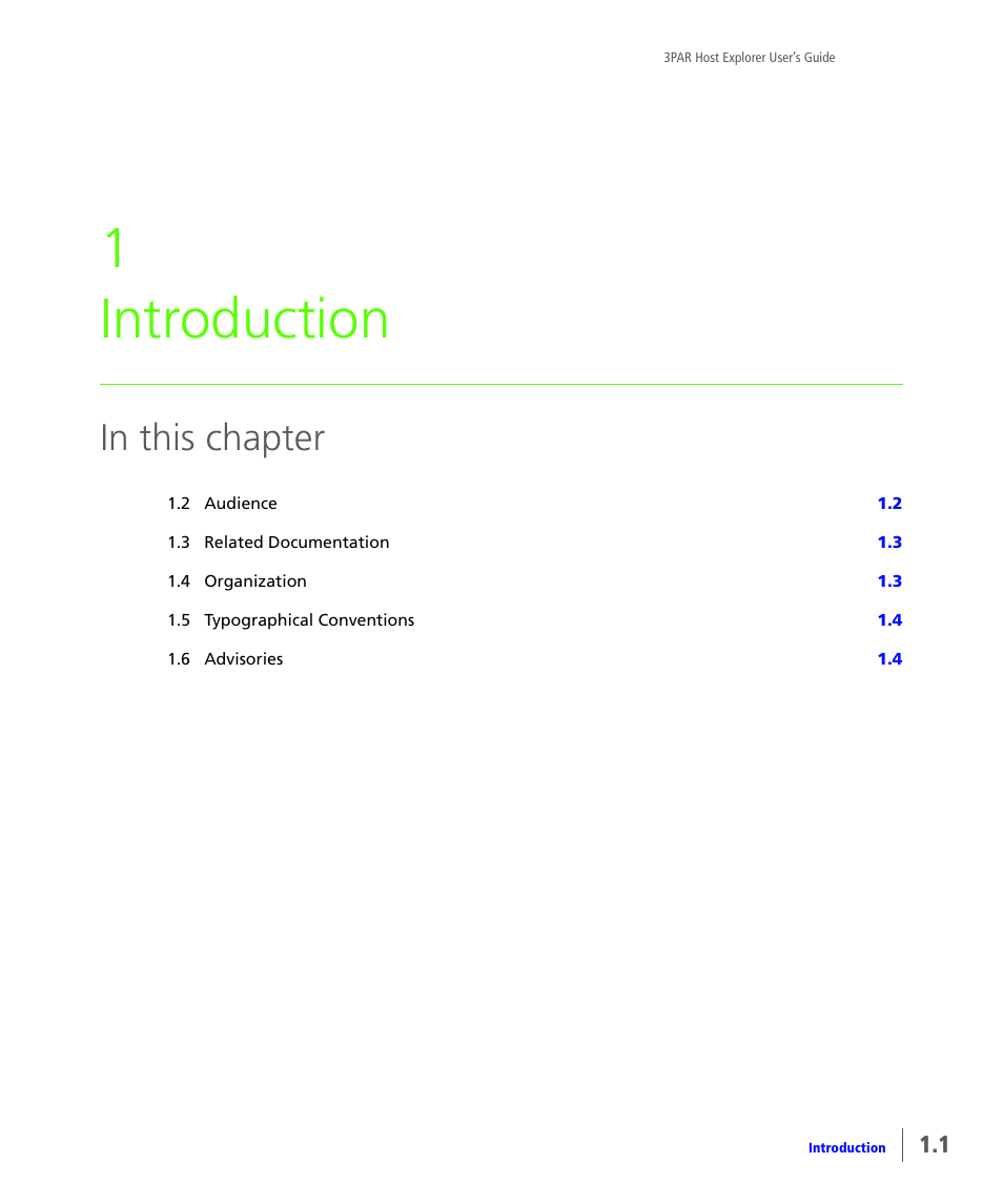 Introduction, 1 introduction | HP 3PAR Host Explorer Software User Manual | Page 5 / 28