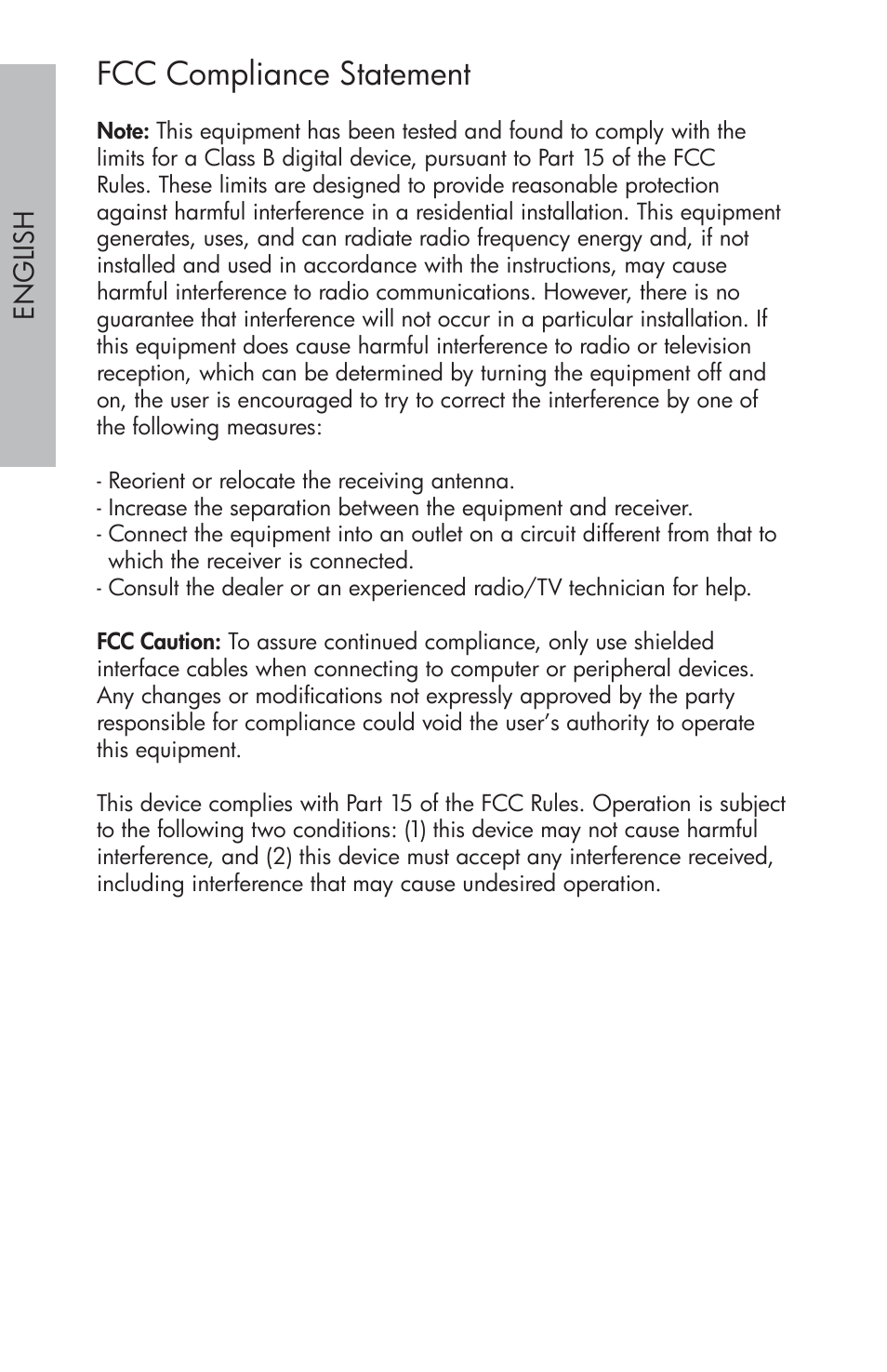 Fcc compliance statement | HP df810 Digital Picture Frame User Manual | Page 2 / 96