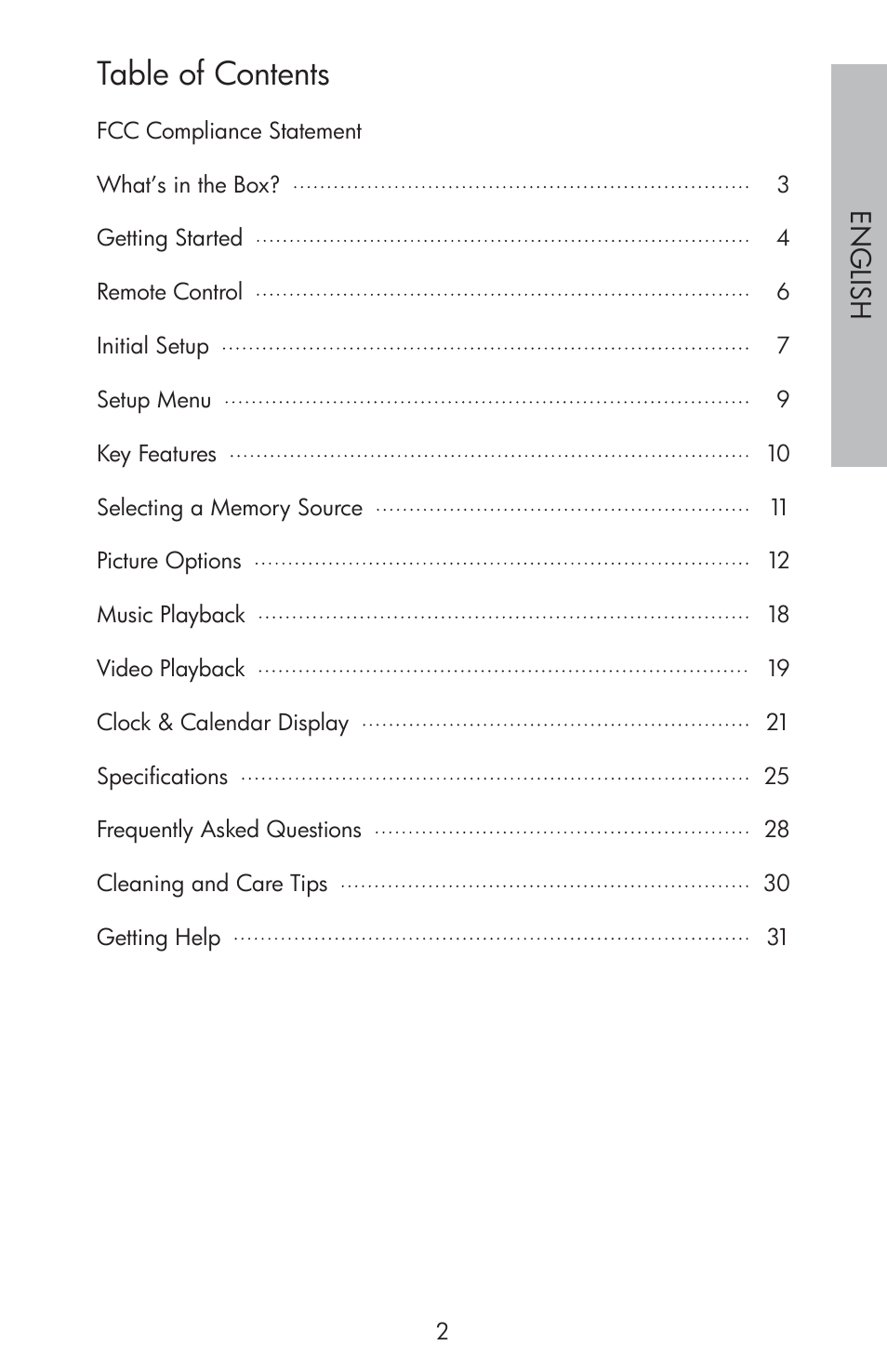 HP df810 Digital Picture Frame User Manual | Page 3 / 96