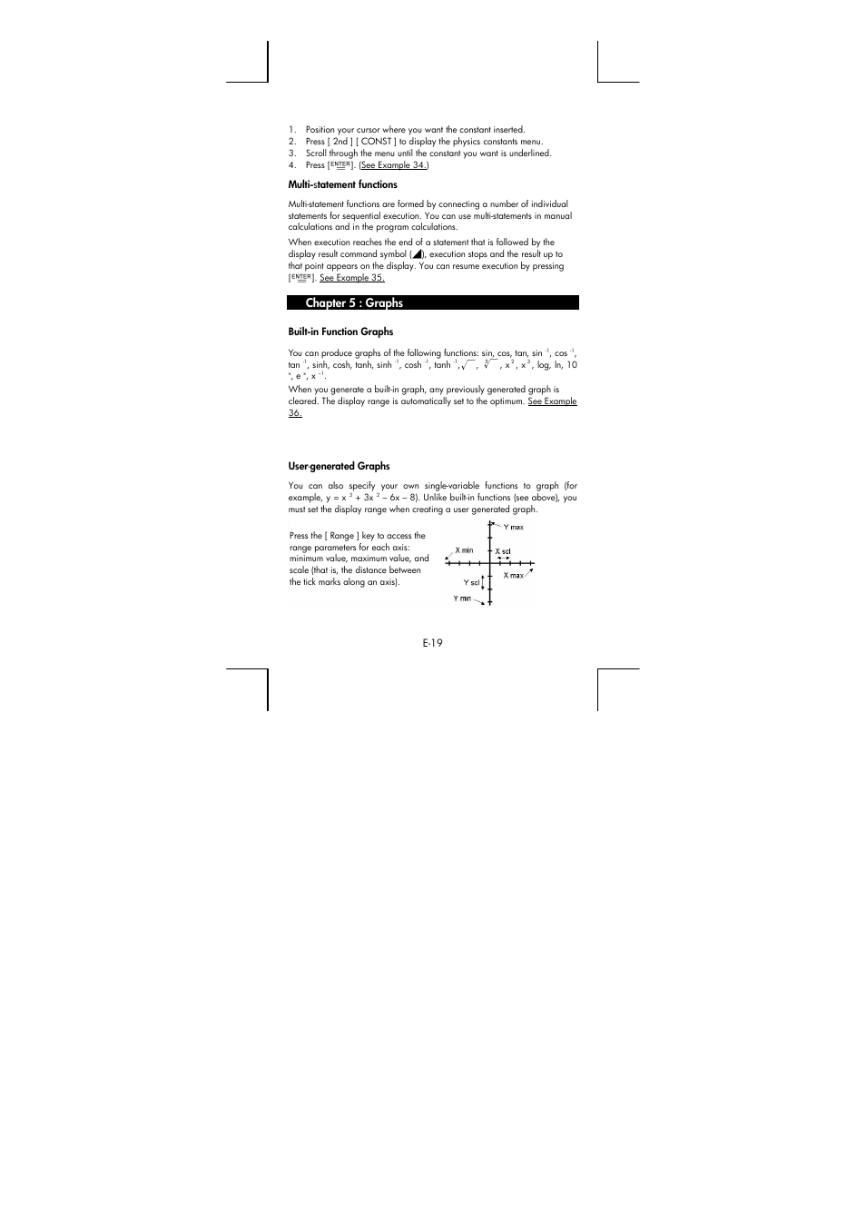 Chapter 5 : graphs | HP 9g Graphing Calculator User Manual | Page 19 / 172