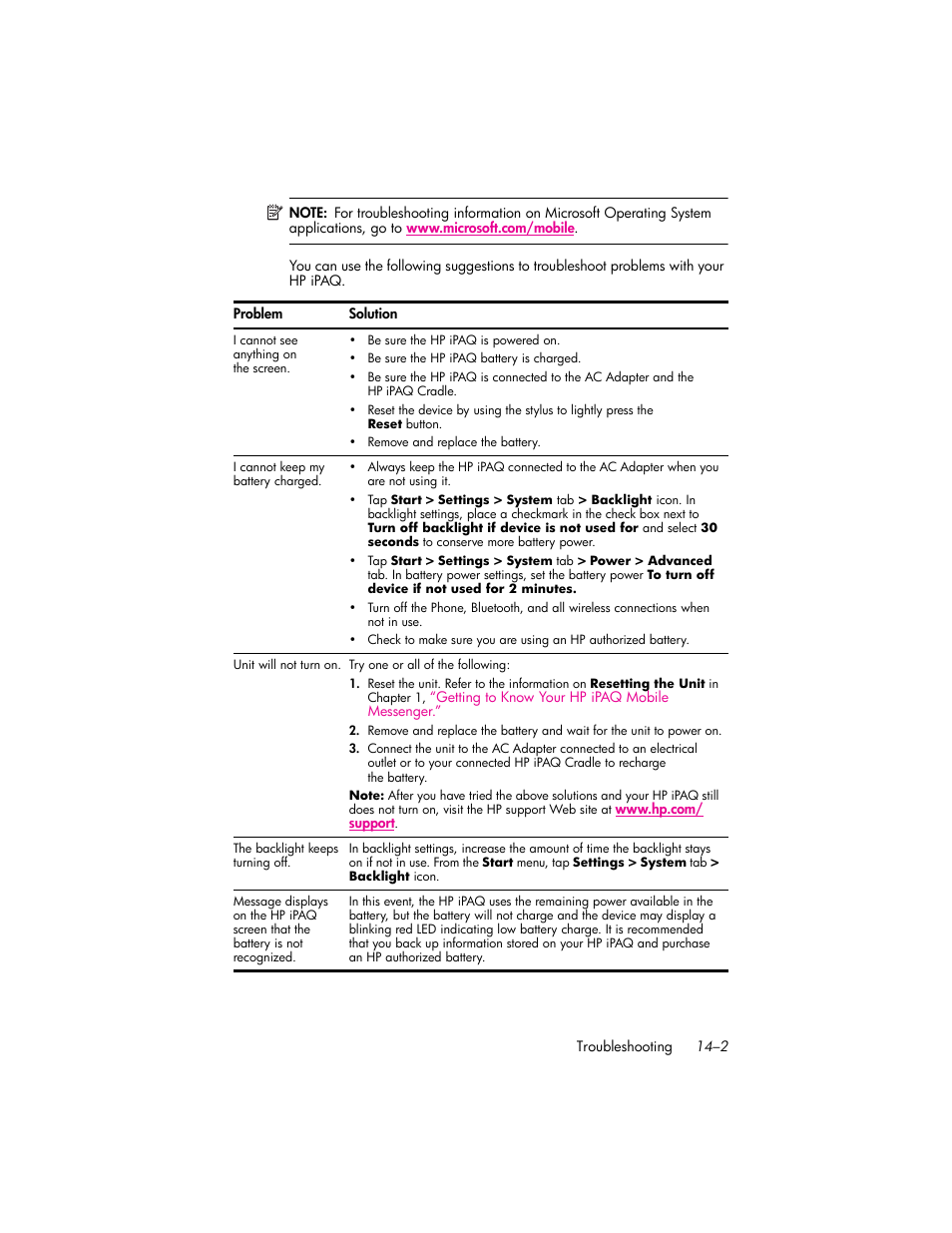 HP iPAQ hw6500 Unlocked Mobile Messenger series User Manual | Page 145 / 170