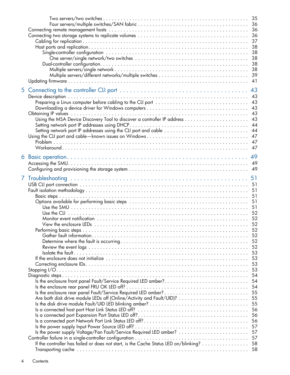 HP MSA 2040 SAN Storage User Manual | Page 4 / 94