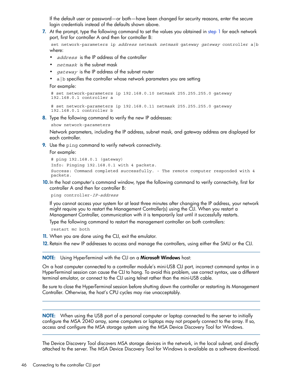 HP MSA 2040 SAN Storage User Manual | Page 46 / 94