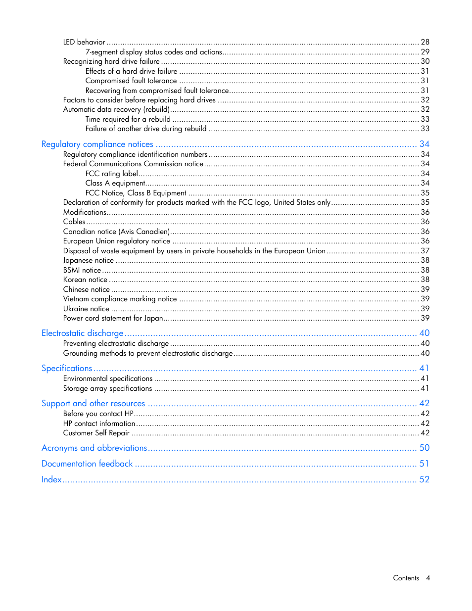 HP D6000 Disk Enclosure User Manual | Page 4 / 53