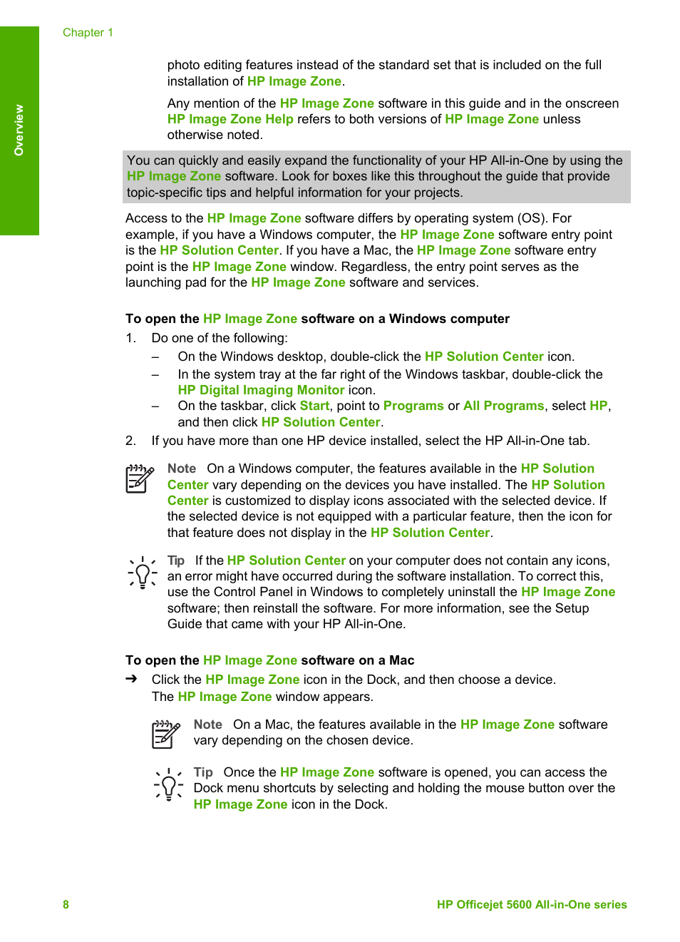 HP Officejet 5605 All-in-One Printer User Manual | Page 11 / 142