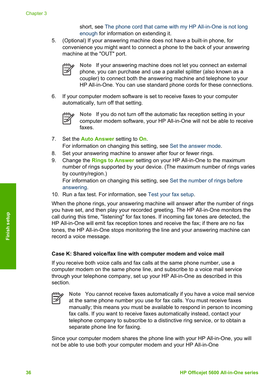 HP Officejet 5605 All-in-One Printer User Manual | Page 39 / 142