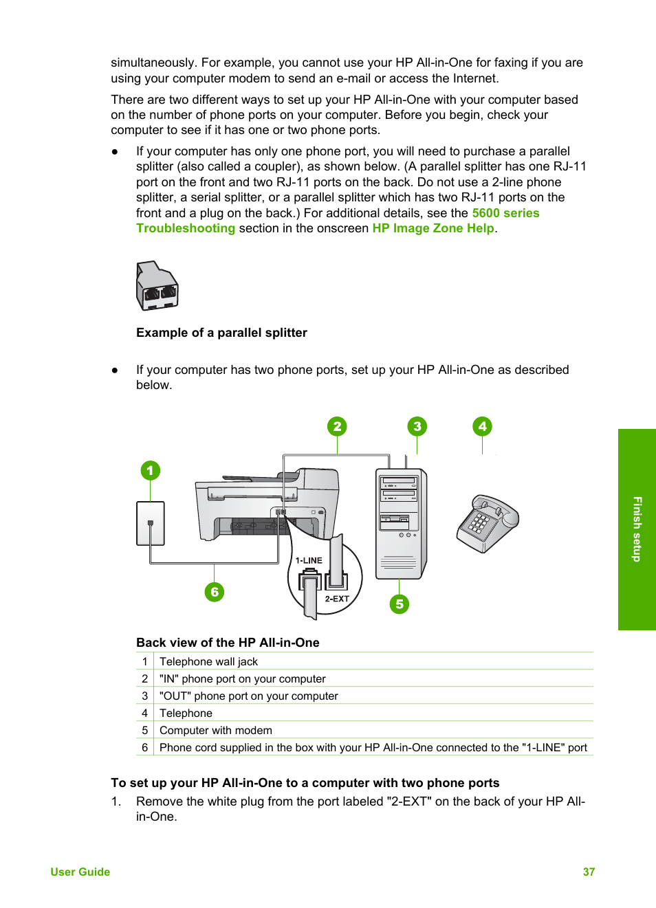 HP Officejet 5605 All-in-One Printer User Manual | Page 40 / 142