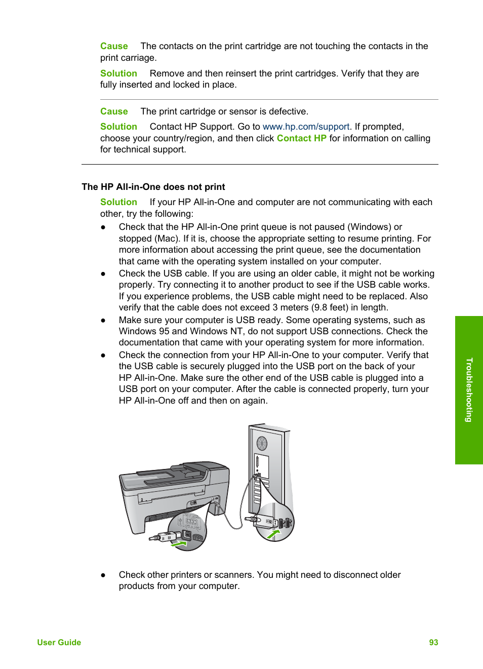 HP Officejet 5605 All-in-One Printer User Manual | Page 96 / 142