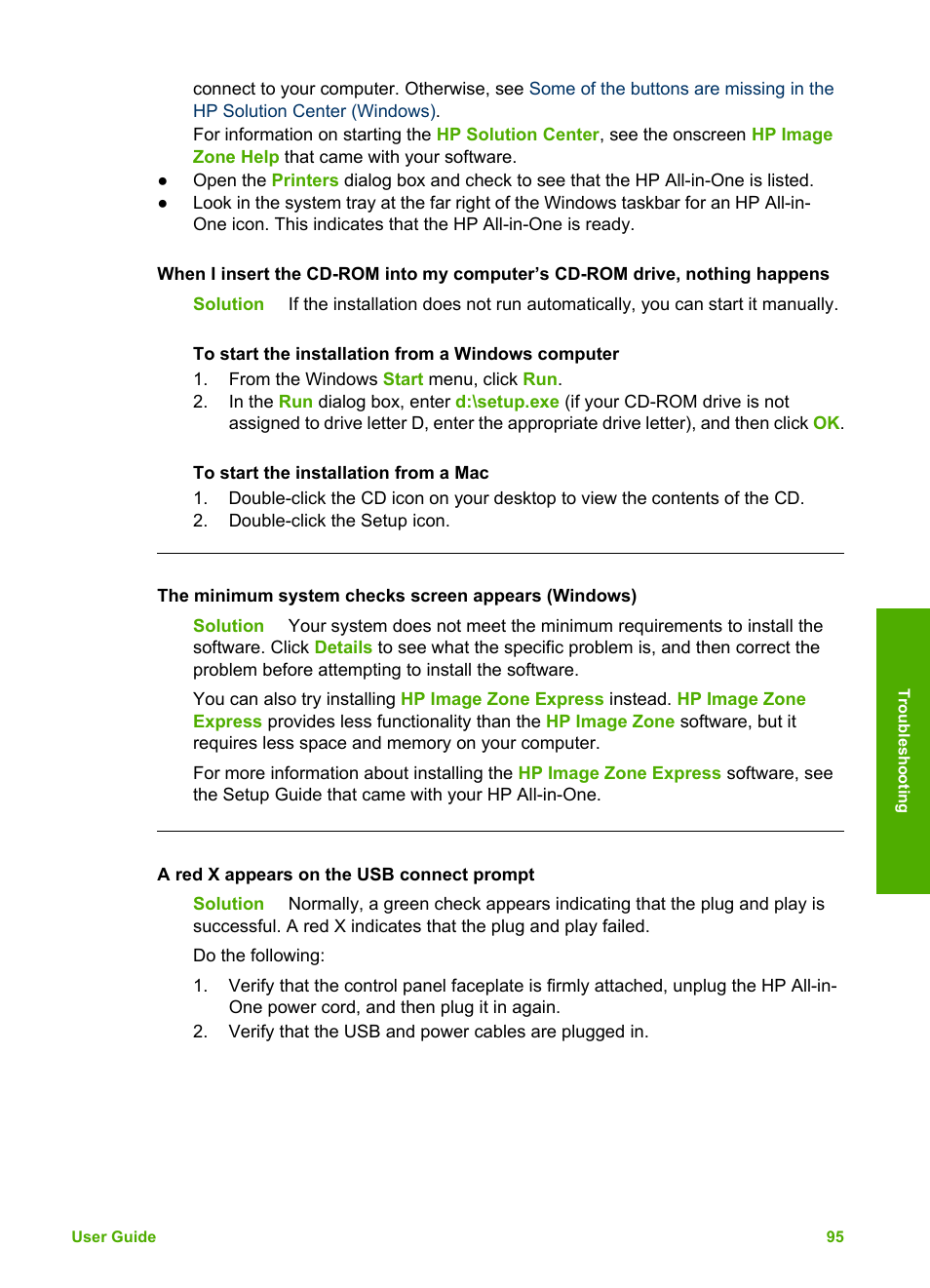 HP Officejet 5605 All-in-One Printer User Manual | Page 98 / 142