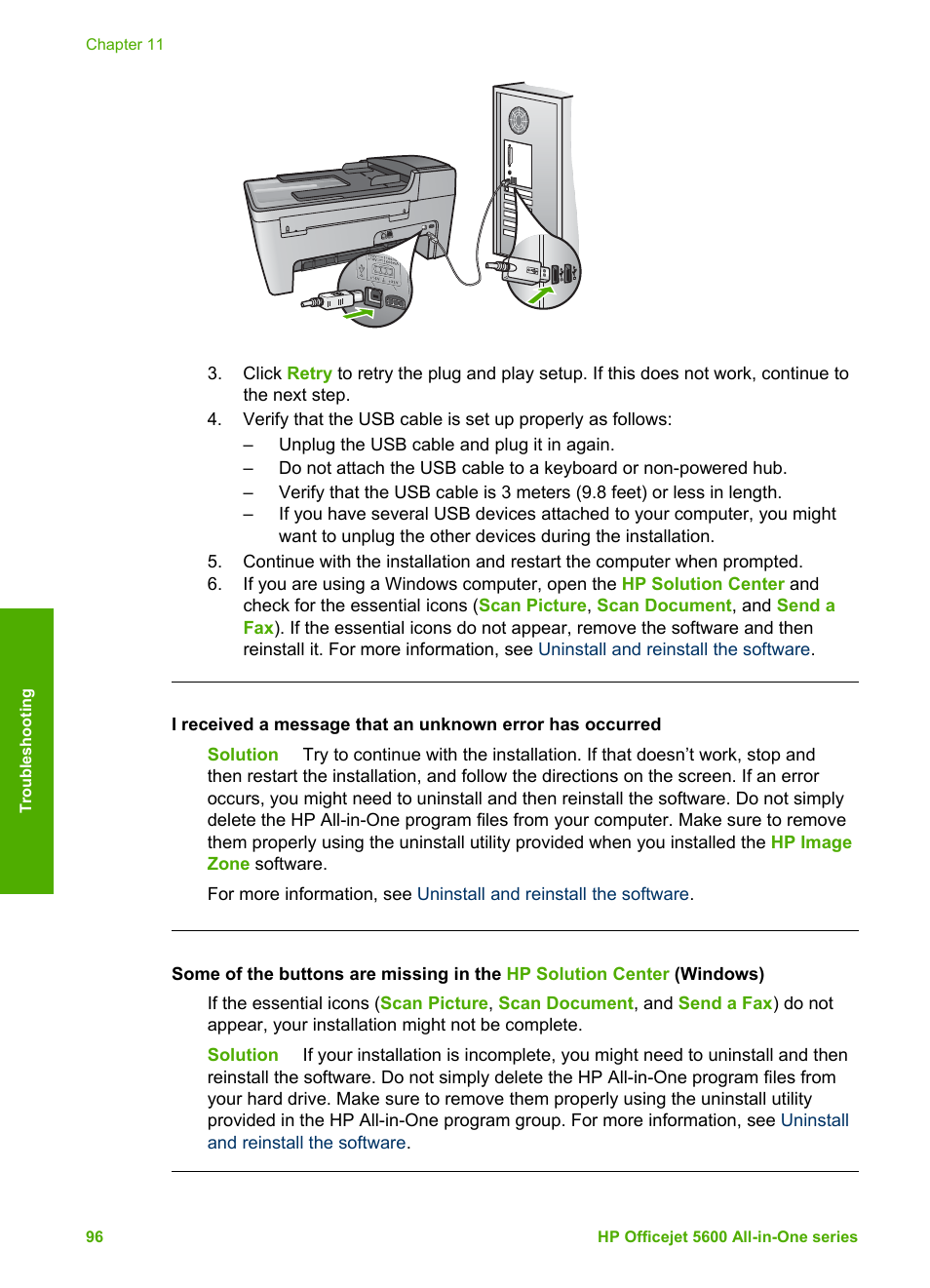 HP Officejet 5605 All-in-One Printer User Manual | Page 99 / 142