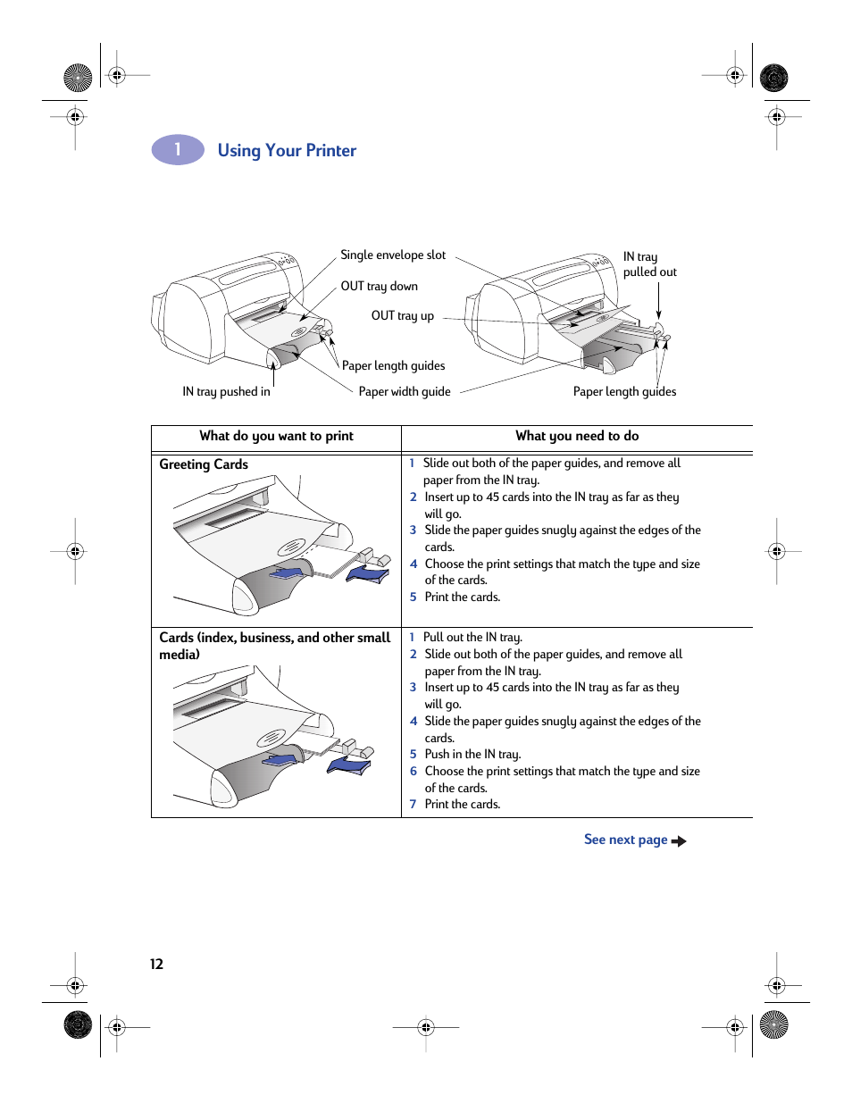 Using your printer | HP Deskjet 970cxi Printer User Manual | Page 19 / 82