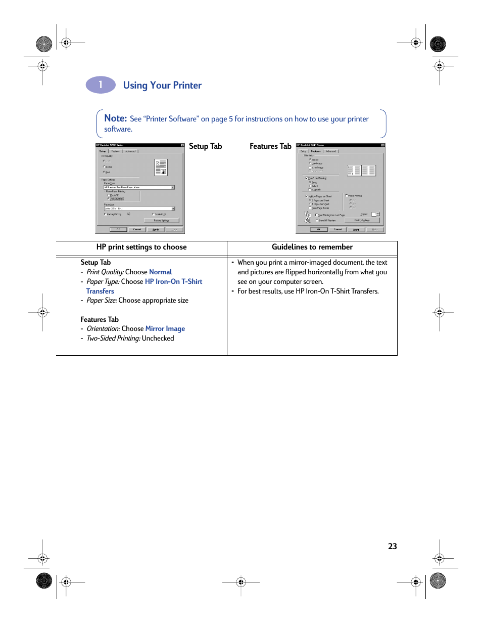 Using your printer | HP Deskjet 970cxi Printer User Manual | Page 30 / 82