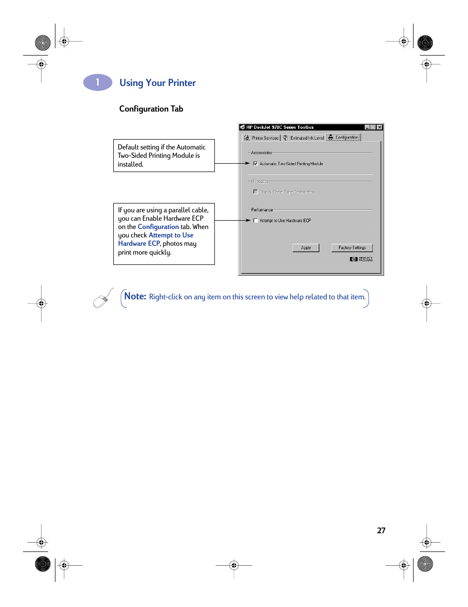 Using your printer | HP Deskjet 970cxi Printer User Manual | Page 34 / 82