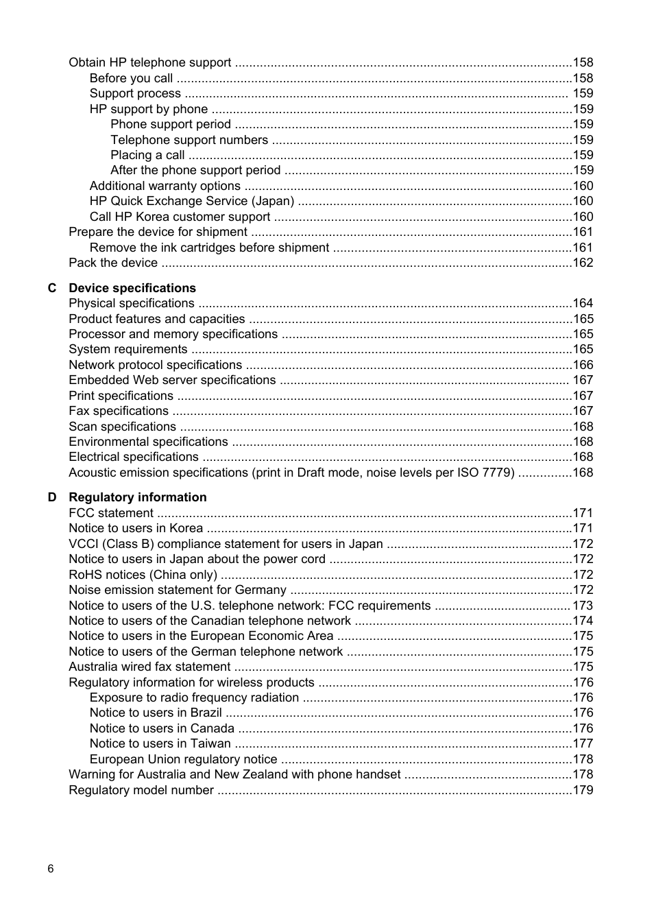 HP Officejet J4680 User Manual | Page 10 / 196