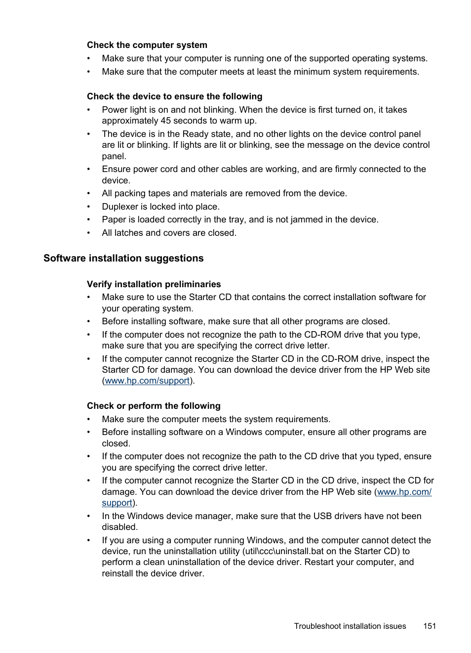 Software installation suggestions | HP Officejet J4680 User Manual | Page 155 / 196