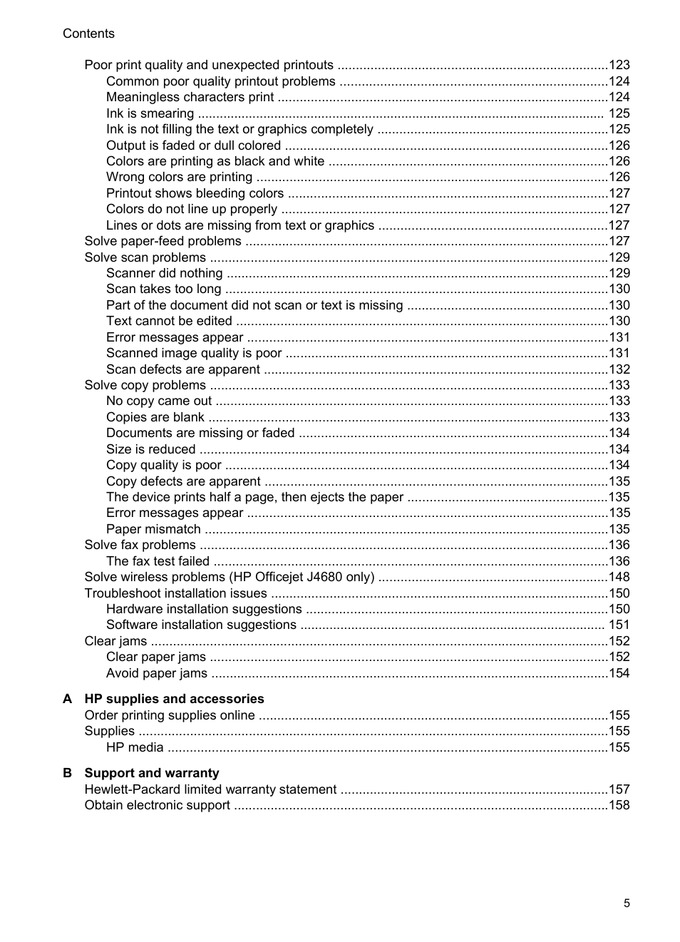 HP Officejet J4680 User Manual | Page 9 / 196