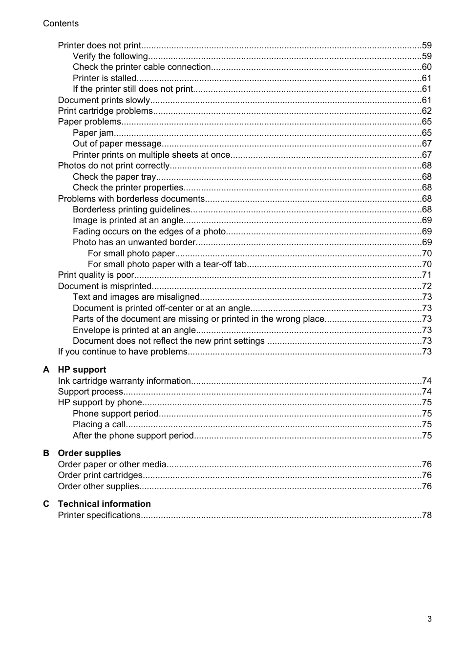 HP Deskjet D1420 Printer User Manual | Page 5 / 88