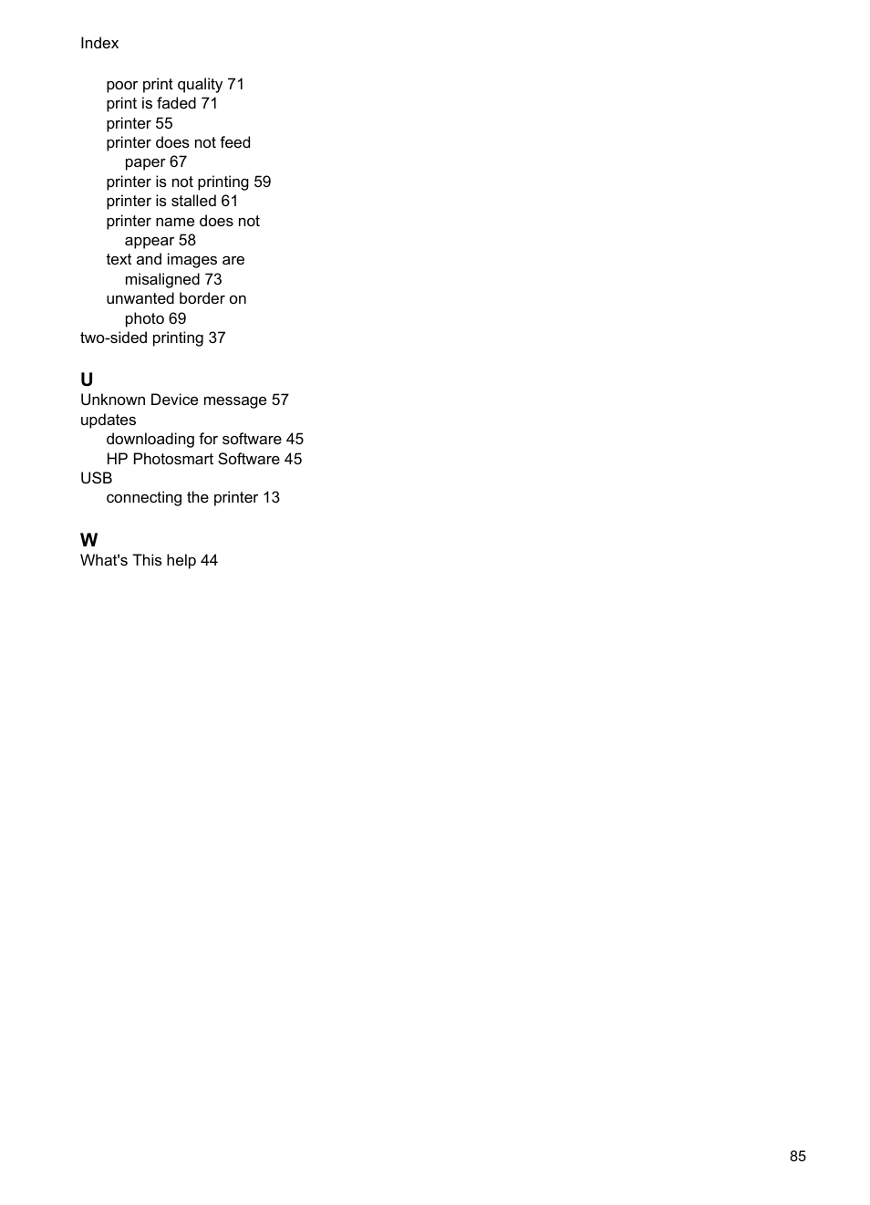 HP Deskjet D1420 Printer User Manual | Page 87 / 88