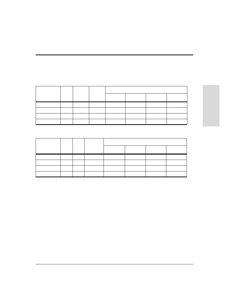 Table 6, Table 7 | HP Surestore Disk Array 12h and FC60 User Manual | Page 101 / 466