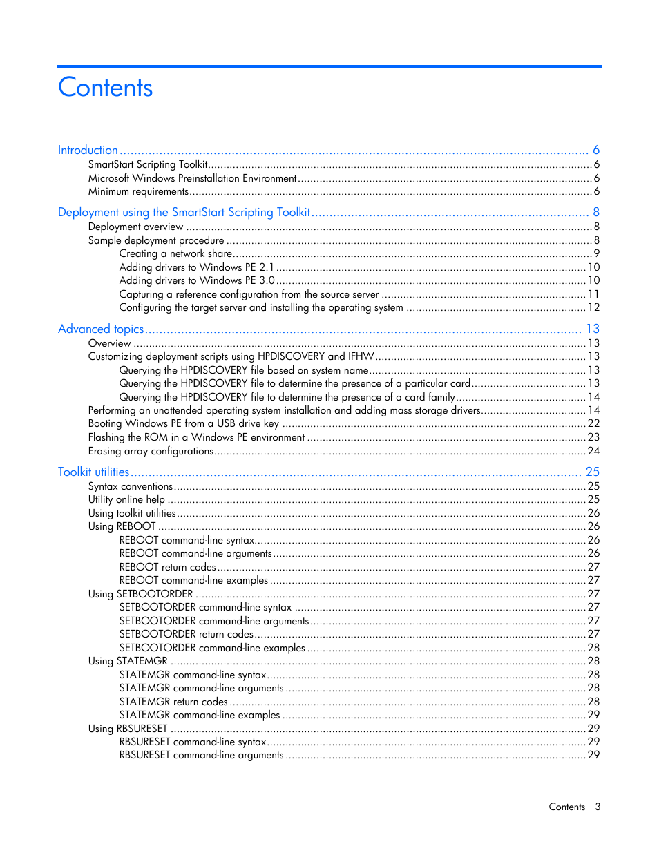 HP Linux Server Management Software User Manual | Page 3 / 72