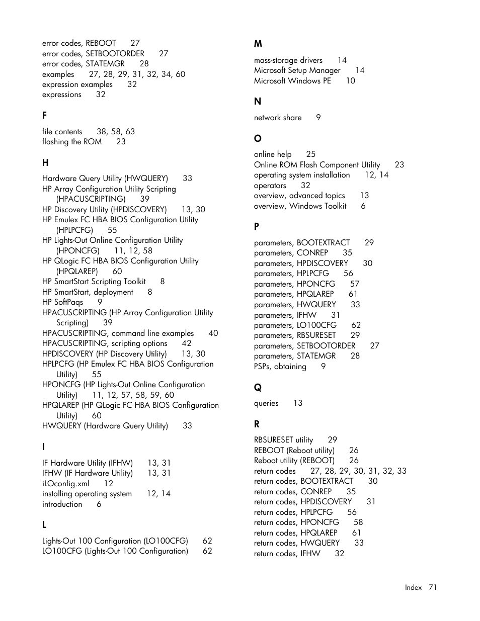 HP Linux Server Management Software User Manual | Page 71 / 72