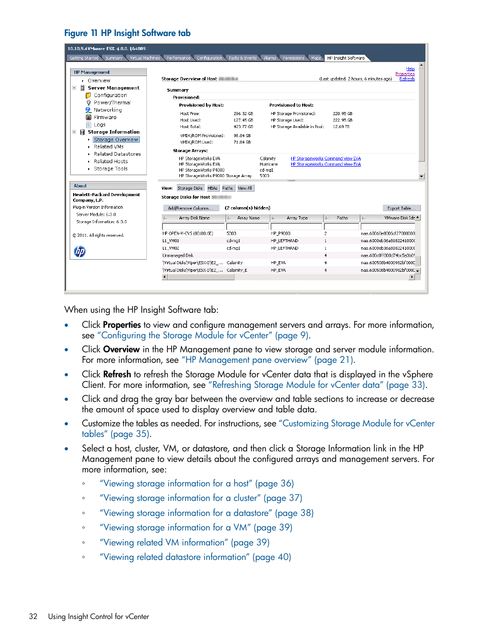 HP OneView for VMware vCenter User Manual | Page 32 / 92