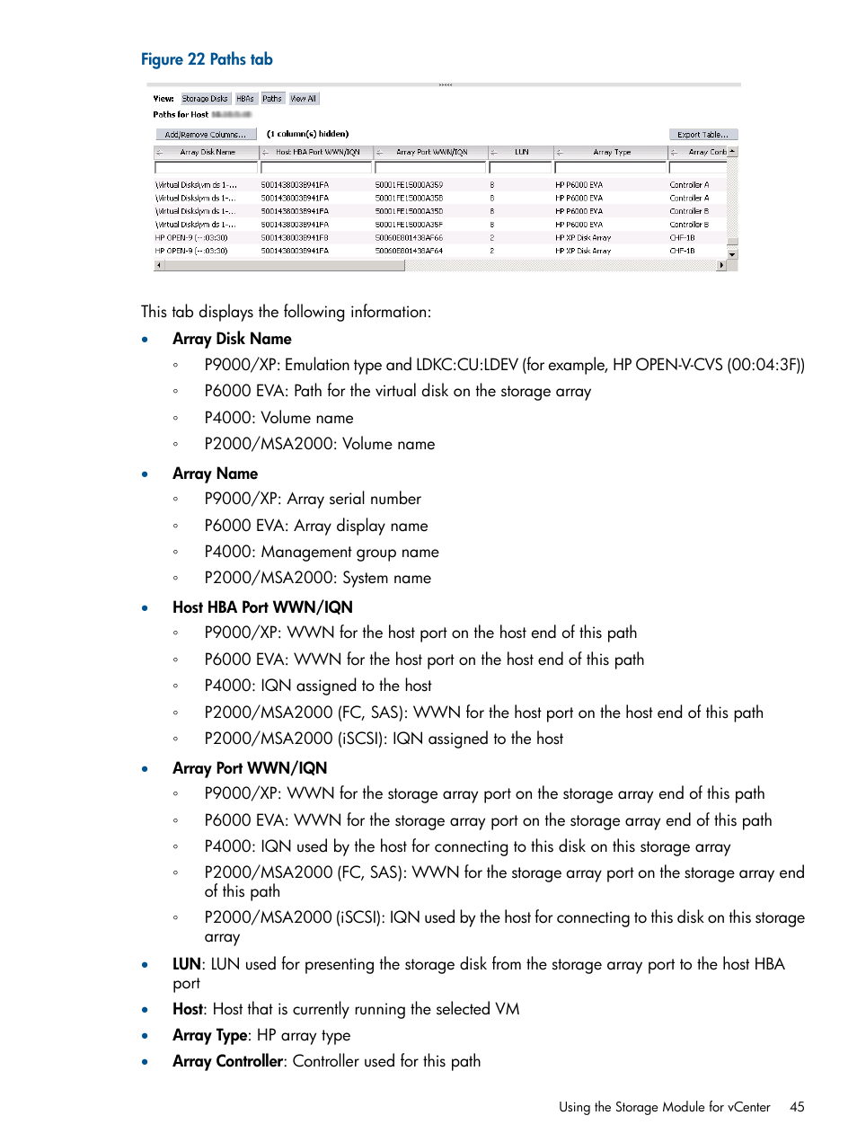 HP OneView for VMware vCenter User Manual | Page 45 / 92