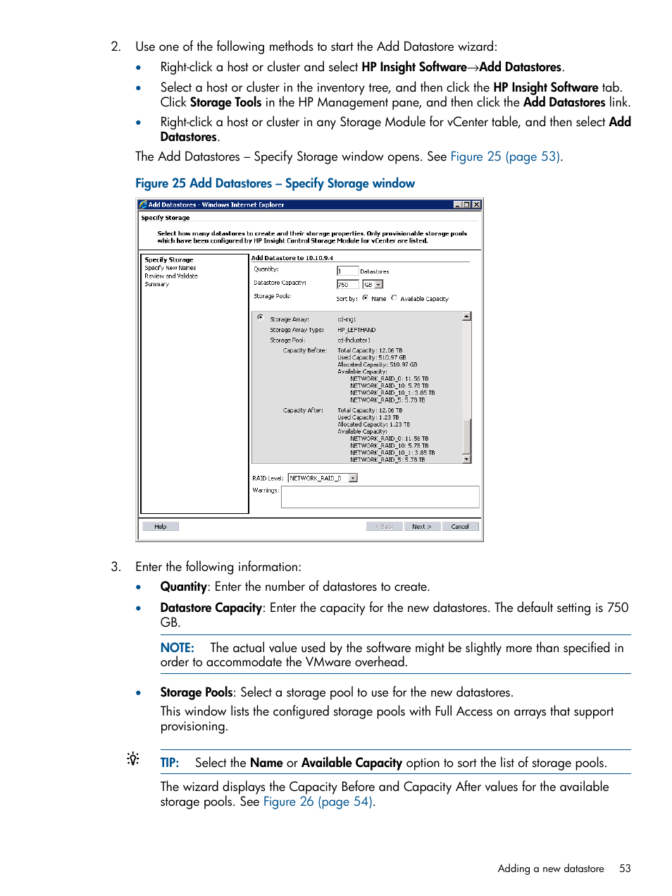 HP OneView for VMware vCenter User Manual | Page 53 / 92