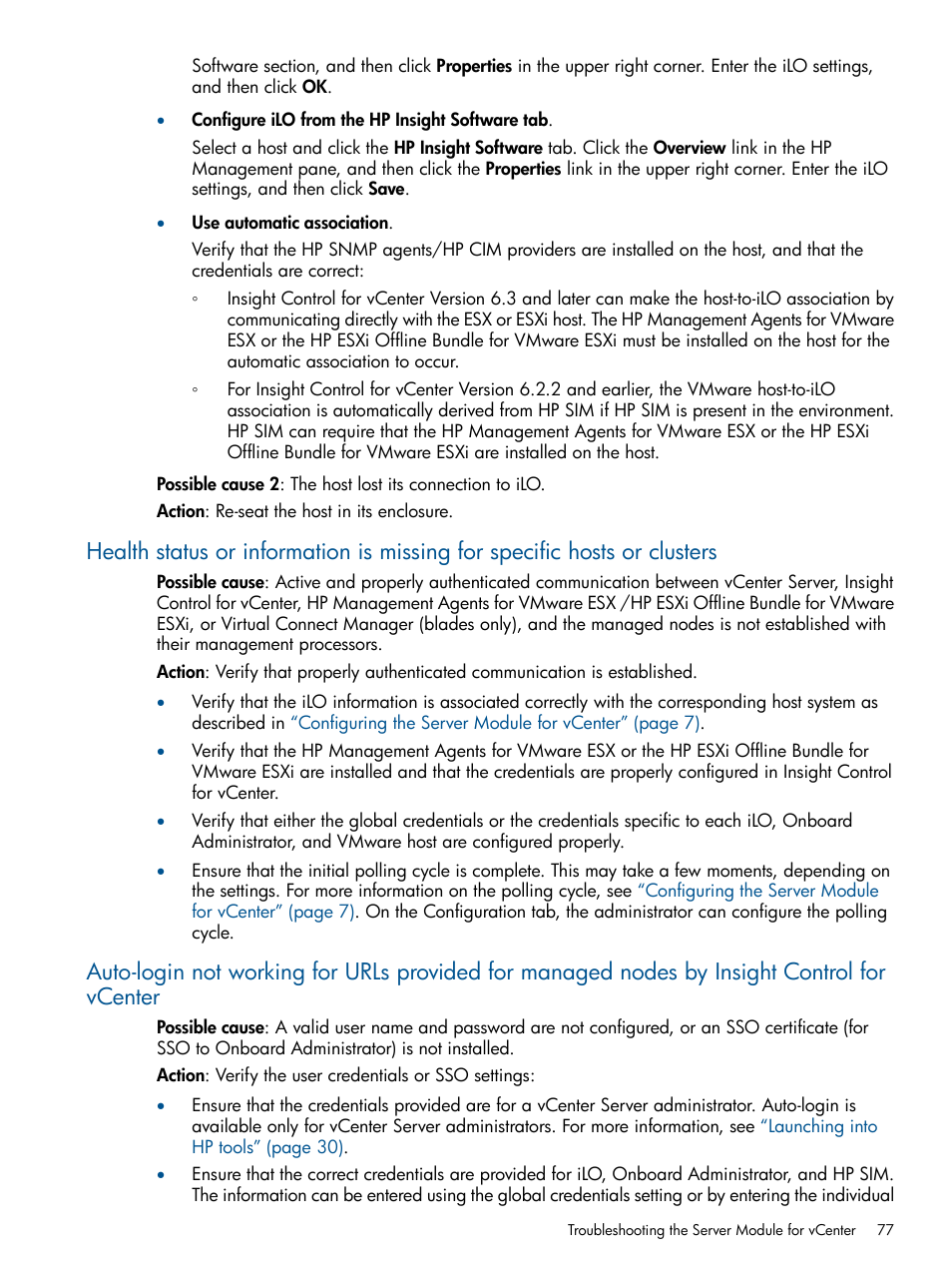 HP OneView for VMware vCenter User Manual | Page 77 / 92