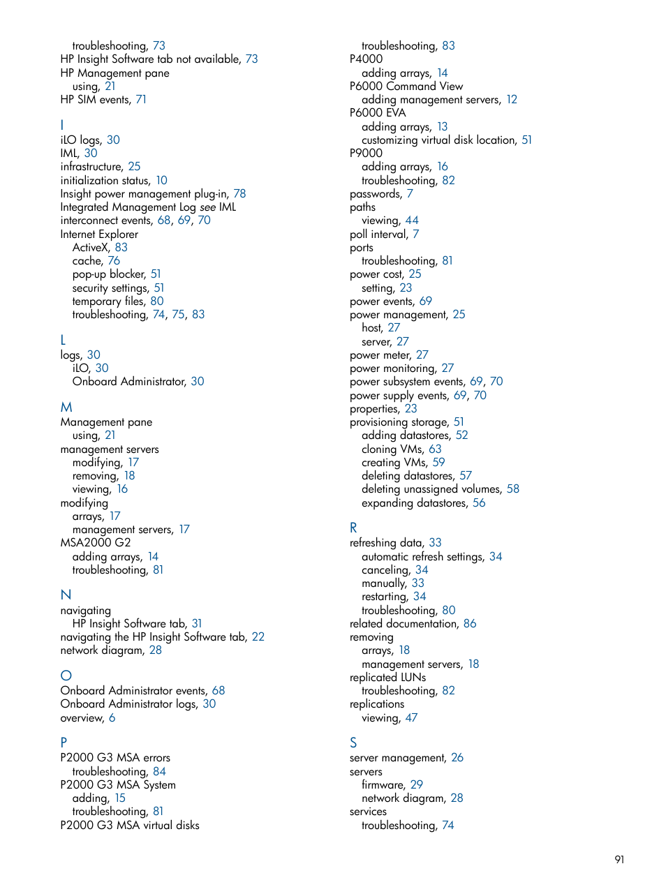 HP OneView for VMware vCenter User Manual | Page 91 / 92