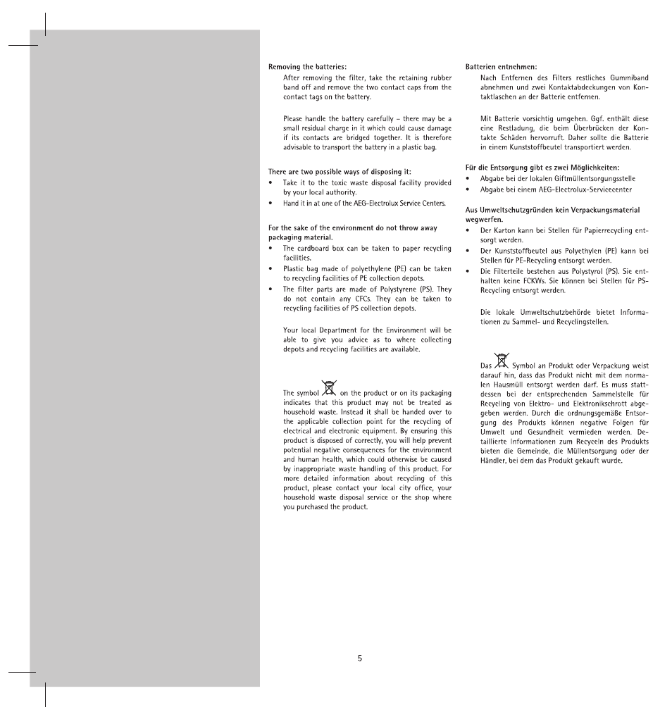 AEG AG1412 User Manual | Page 15 / 16