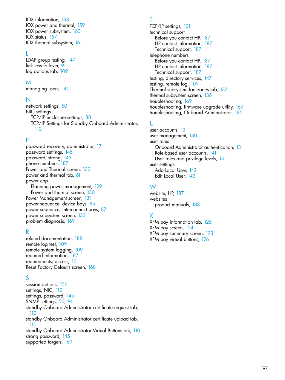 HP Integrity Superdome 2 Server User Manual | Page 197 / 197