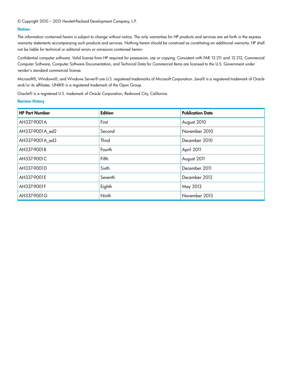 HP Integrity Superdome 2 Server User Manual | Page 2 / 197