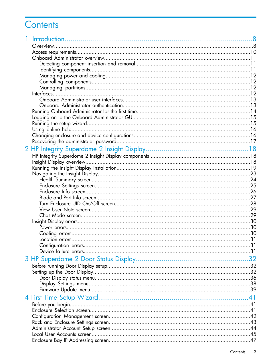 HP Integrity Superdome 2 Server User Manual | Page 3 / 197