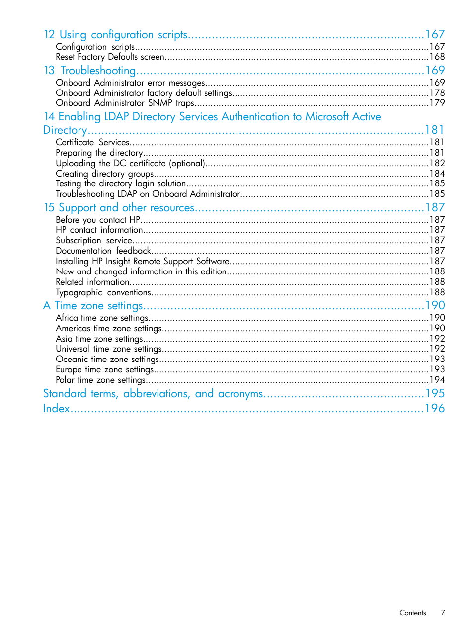 HP Integrity Superdome 2 Server User Manual | Page 7 / 197