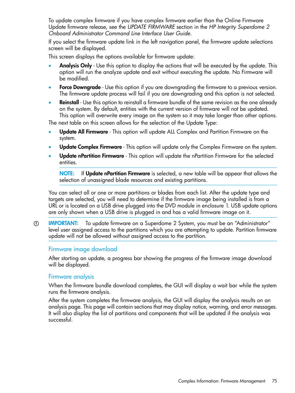 HP Integrity Superdome 2 Server User Manual | Page 75 / 197