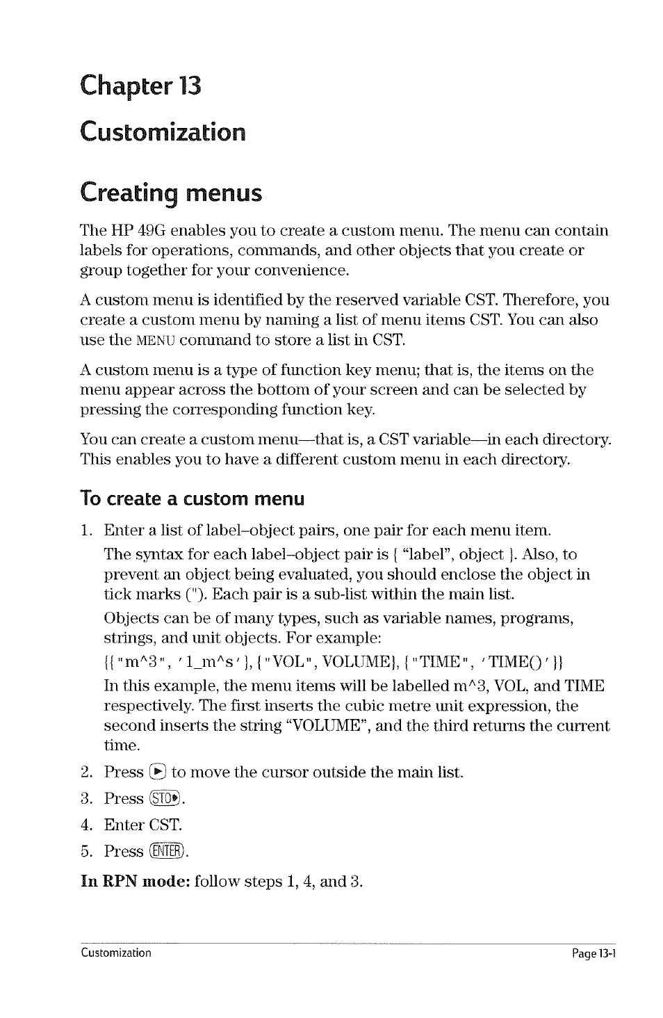 HP 49g Graphing Calculator User Manual | Page 117 / 199