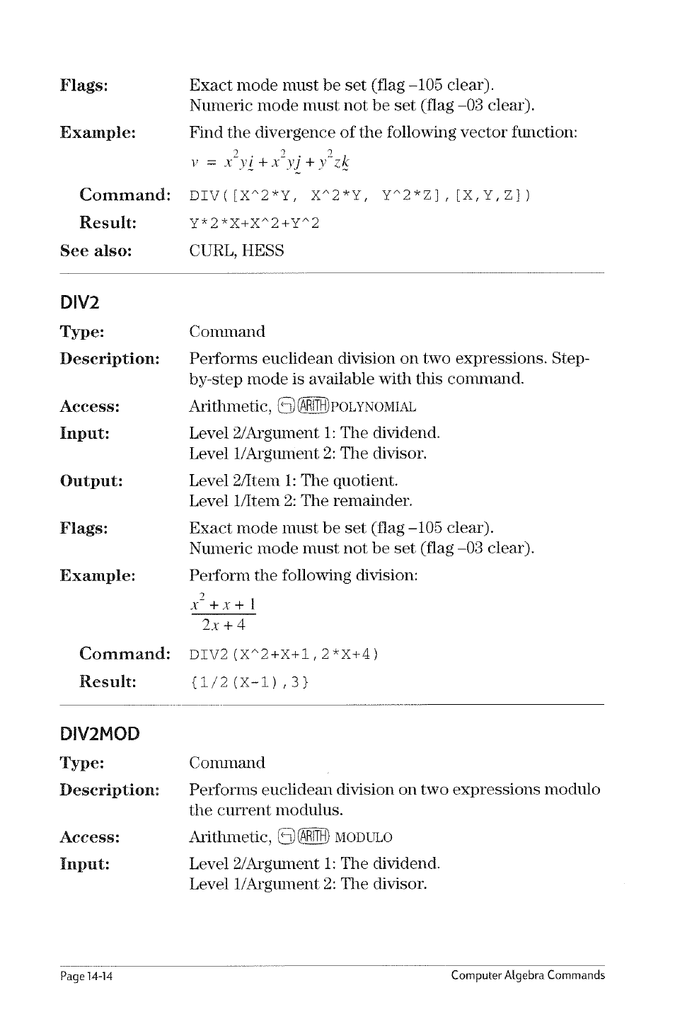 Desolve | HP 49g Graphing Calculator User Manual | Page 136 / 199