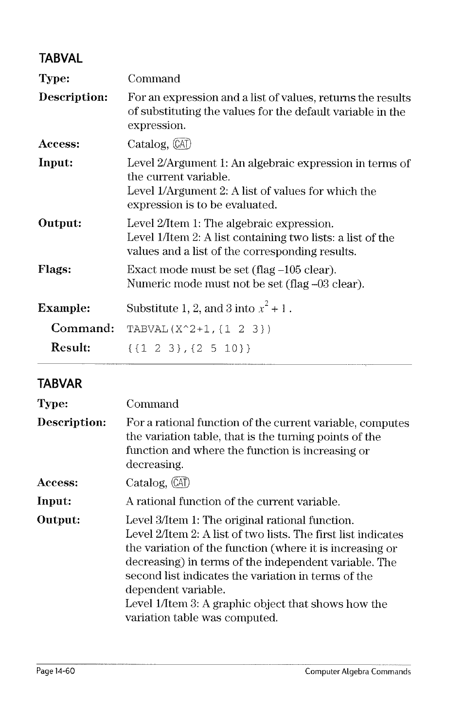 Subtmod, Sylvester | HP 49g Graphing Calculator User Manual | Page 182 / 199