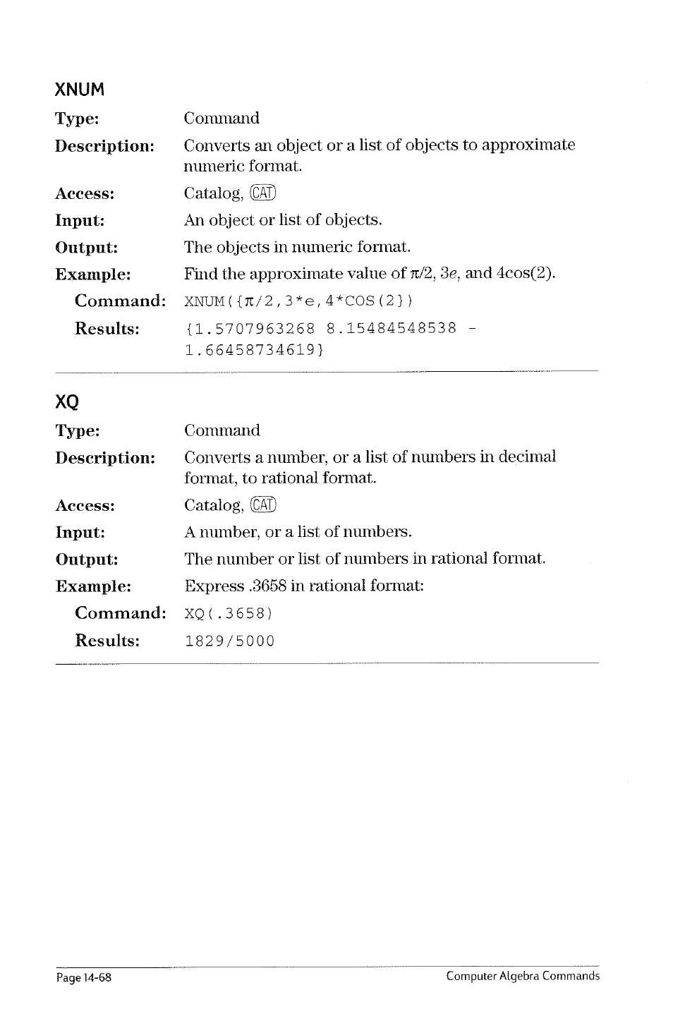 Vandermonde | HP 49g Graphing Calculator User Manual | Page 190 / 199