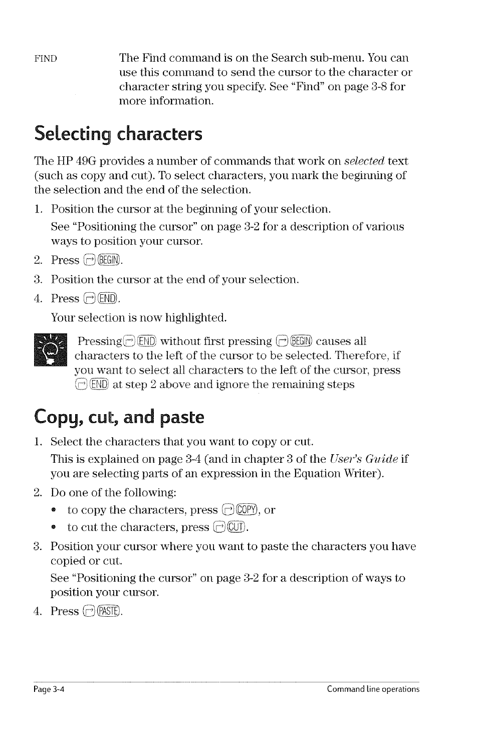 Helpful commands and sub-menus, Helpful commands and sub-menus -3 | HP 49g Graphing Calculator User Manual | Page 26 / 199