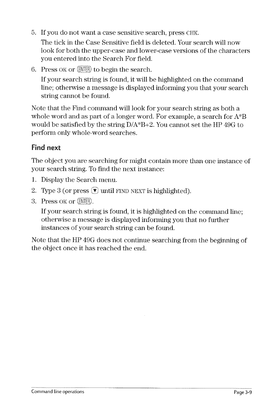 Find | HP 49g Graphing Calculator User Manual | Page 31 / 199