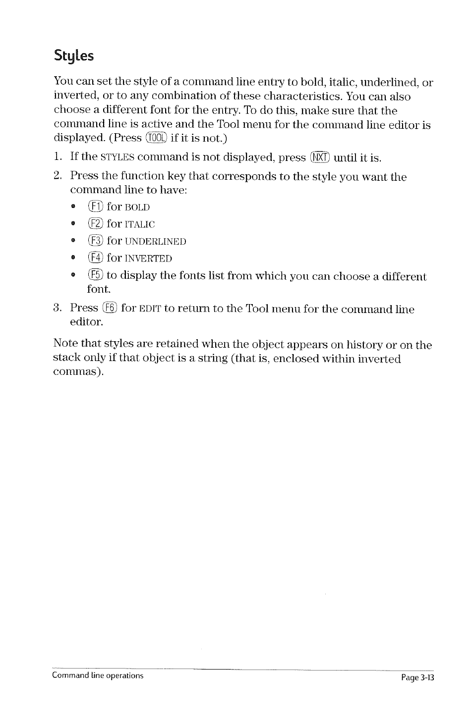 Command line information, Command line infonnation -12 | HP 49g Graphing Calculator User Manual | Page 35 / 199