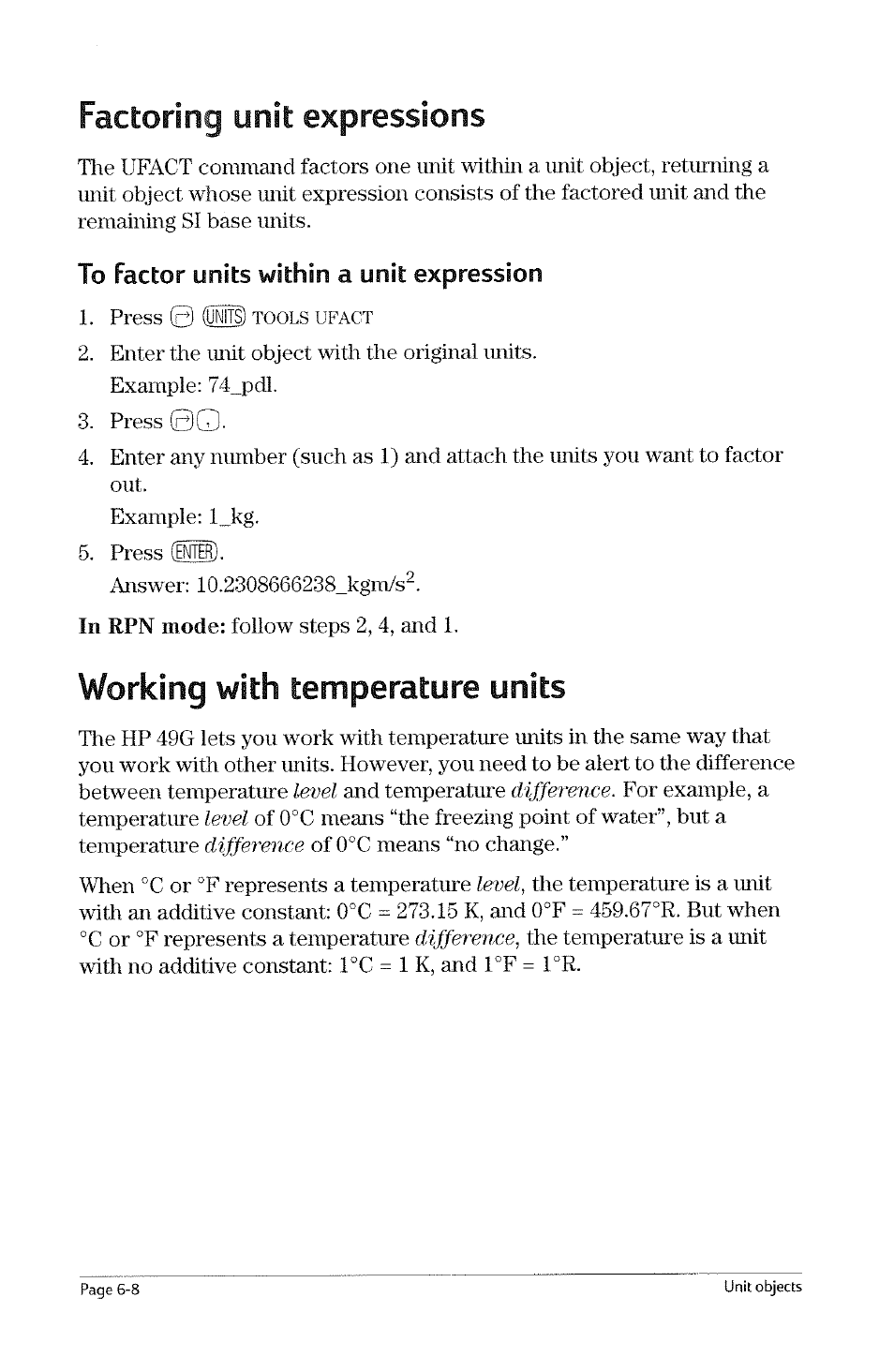 Powers, Percentages, Mode | HP 49g Graphing Calculator User Manual | Page 70 / 199