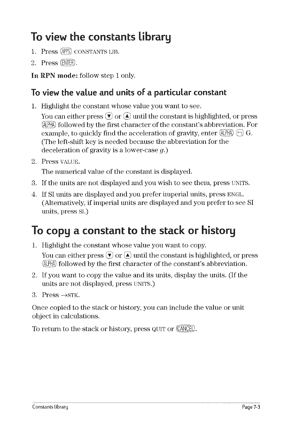 HP 49g Graphing Calculator User Manual | Page 75 / 199